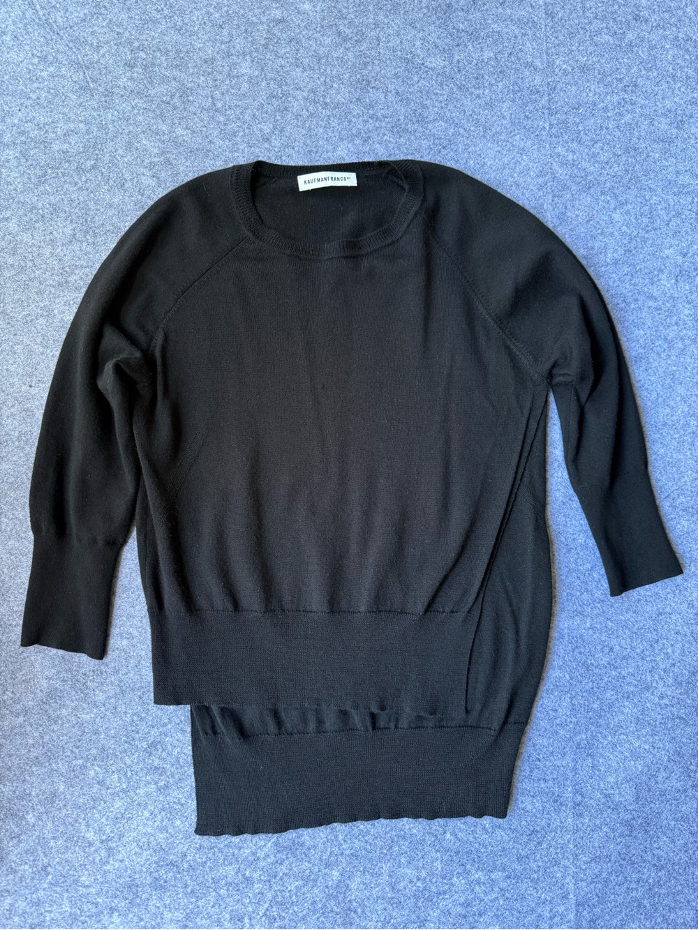 Kaufmanfranco Black Layered Knit Sweater Approx. Size S/M